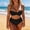 a1rt#-Black, variant on Women's Solid Color Bandeau Bikini Two Piece Swimsuit Supportive Fit Slim Fit Stylish Bathing Suit for Beach Holiday Summer Pool and Outdoor Water Sports