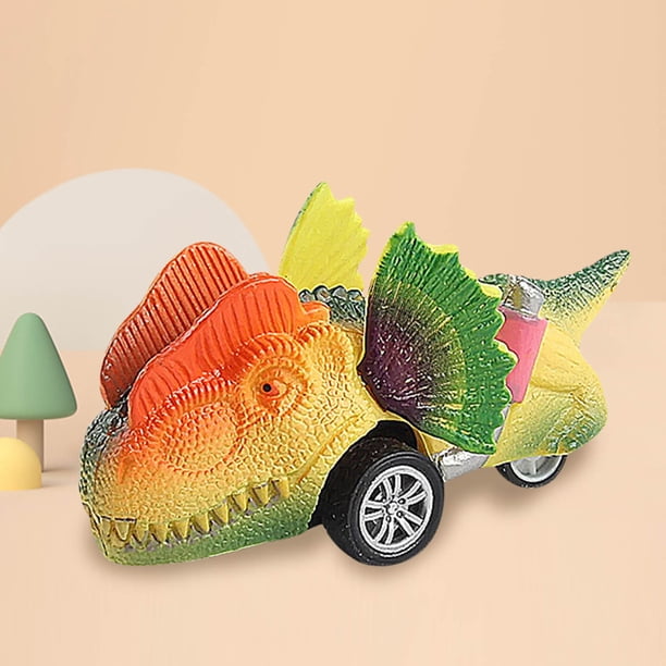 Dinosaur Car Mini Toy Simulation Horned Stegosaurus Tyrannosaur Model Car