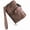 Brown, variant on RFID blocking bifold leather wallet for women daily cash card storage assorted fashion hues 1pc