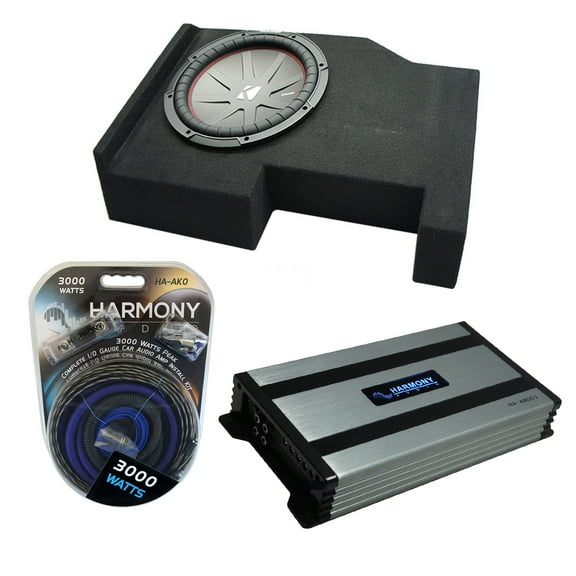 14-UP Chevy Silverado Crew Cab Kicker CompR CWR10 Single 10 Sub Box HA-A800.1