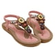 thumbnail image 2 of Sandalias de verano para mujer, estilo bohemio, con diamantes de imitación, planas, con separadores de dedos, 2 of 5
