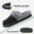thumbnail image 4 of Ecetana Slippers for Women Fuzzy Slippers Memory Foam Anti-slip House Shoes, 4 of 5