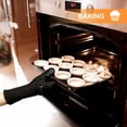 thumbnail image 3 of TELOLY Barbecue Gloves Heat Resistant Oven Gloves with 800 Degrees Extremely Heat Resistant Cooking Gloves for Baking Grilling Cooking Bbq Heat Resistant Gloves, 3 of 7