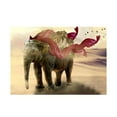 thumbnail image 1 of GUOOL 5D Round Rhinestone Paint By Number Kits Stitch Needlework Crafts - and Hill Elephant and Hill, 1 of 6