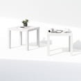 thumbnail image 7 of Furinno Simple Square Coffee Table, Side Table, Set of 2, White, 7 of 7