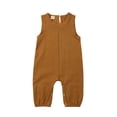 thumbnail image 2 of Mialoley Été Bébé Garçon/filles Bodysuit, Bambin Sans Manches Romper Combinaisons Tenues, 2 of 9