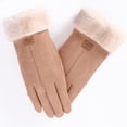 thumbnail image 5 of Guantes de Invierno de las Mujeres Terciopelo Guantes a Prueba de Viento Espesados Cálidos con Pantalla Táctil para Ciclismo Guantes de Ciclismo de Invierno, 5 of 5