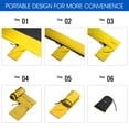 thumbnail image 5 of Yes4All Single Lightweight Camping Hammock with Carry Bag (Black/Yellow), 5 of 5