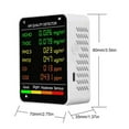 thumbnail image 4 of 6 In 1 Air Quality Monitors Multifunctional Digital Temperature Humidity Tester Carbon Dioxide TVOC HCHO Detector, 4 of 4