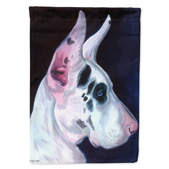 Carolines Treasures 7386CHF Great Dane Harlequin House Flag House Size multicolor