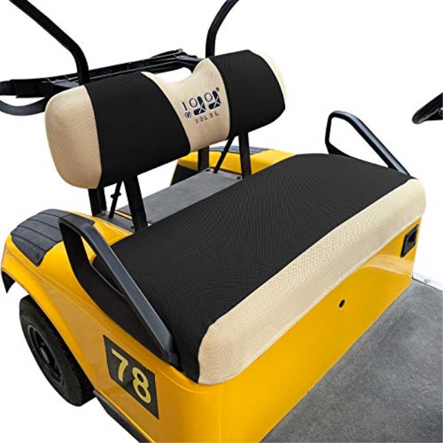 10l0l golf cart seat cover set fit for ezgo txt & rxv, warm bench seat