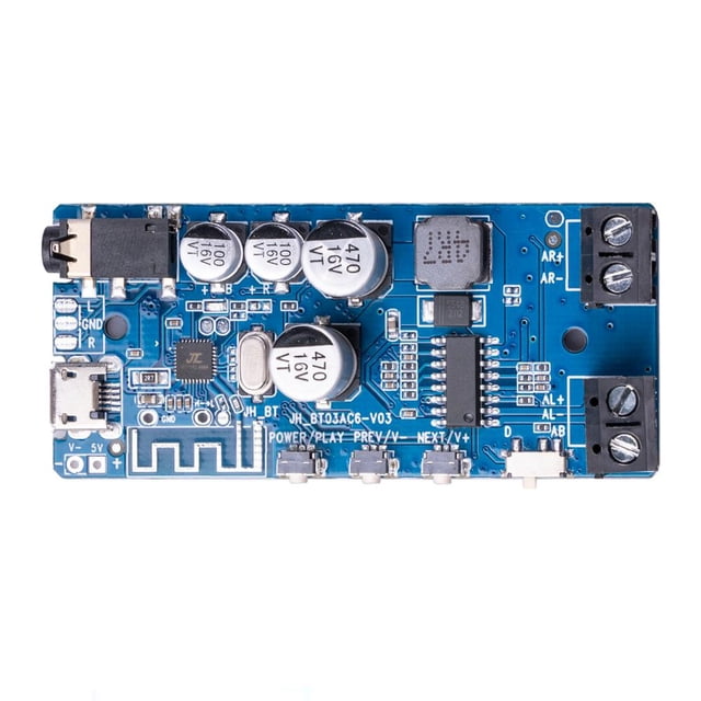 Reproductor de música estéreo con amplificador de potencia 5.0 compatible con Bluetooth (azul) WDOplteas Para estrenar