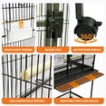thumbnail image 5 of Extra Tall Large Bird Cage, Bird Cage with Rolling Storage Stands, Feed Bowls, Wide Tall Parrot Cage for Parakeets, Conures, Cockatiel, Cockatoo Sturdy Metal Aviary, 5 of 7