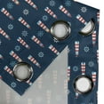 thumbnail image 4 of Ambesonne Lighthouse Grommet Curtain, Abstract Aqua Design, 50" x 96", Navy Blue Red White, 4 of 6