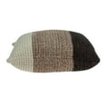 thumbnail image 3 of Parkland Collection Athea 20x20" Solid Cotton Fabric Throw Pillow in Brown/Beige, 3 of 10