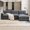 Gray, variant on 96.5" L-Shaped Sectional Sofa with Storage Ottoman and Pockets, Adjustable Phone Holder, USB Charger, Elephant Ear-Shaped Armrests, Comfy Seat for Living Room&Apartment (Beige)