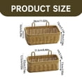 thumbnail image 3 of Woven Storage Basket Wall Hanging Vegetable Organizer Garlic Holder Efficient Home Kitchen Organization Tool, 3 of 7