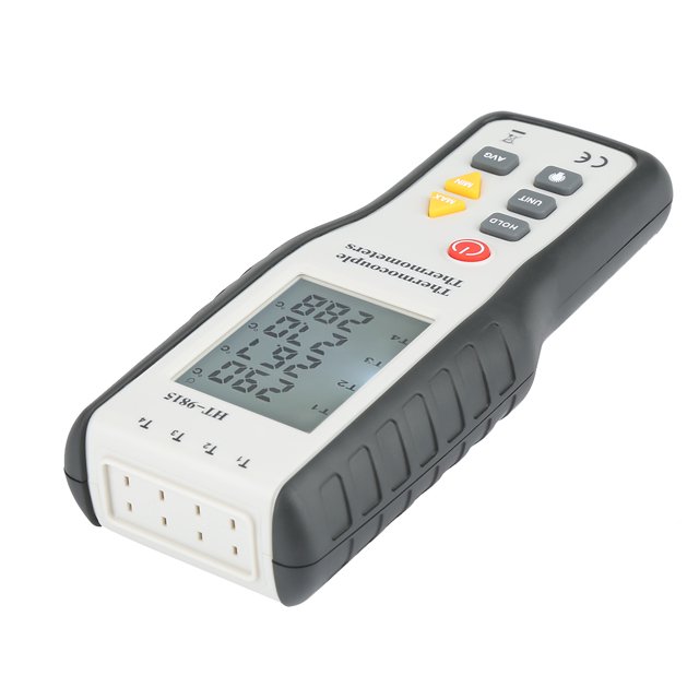 Termómetro De Termopar Tipo K, Termómetro De Termopar, Probador De Medidor De Alta Temperatura De Registro De Datos De Lectura Máx./mín./promedio Para Mecánica Industrial ANGGREK Digital Thermocouple Thermometer