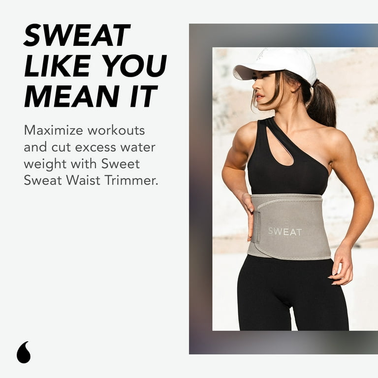 Sweet Sweat Waist Trimmer, by Sports Research - Matte Gray - XL
