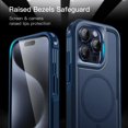 thumbnail image 6 of JETech Case for iPhone 15 Pro Max 6.7-Inch Compatible with MagSafe, Heavy Duty Dual-Layer Rugged Protection, Shockproof Protective Tough Phone Magnetic Cover (Navy), 6 of 6