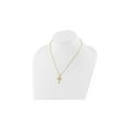thumbnail image 2 of Gem & Harmony 10K Yellow Gold Cross Pendant Necklace with Chain for Women, 2 of 5