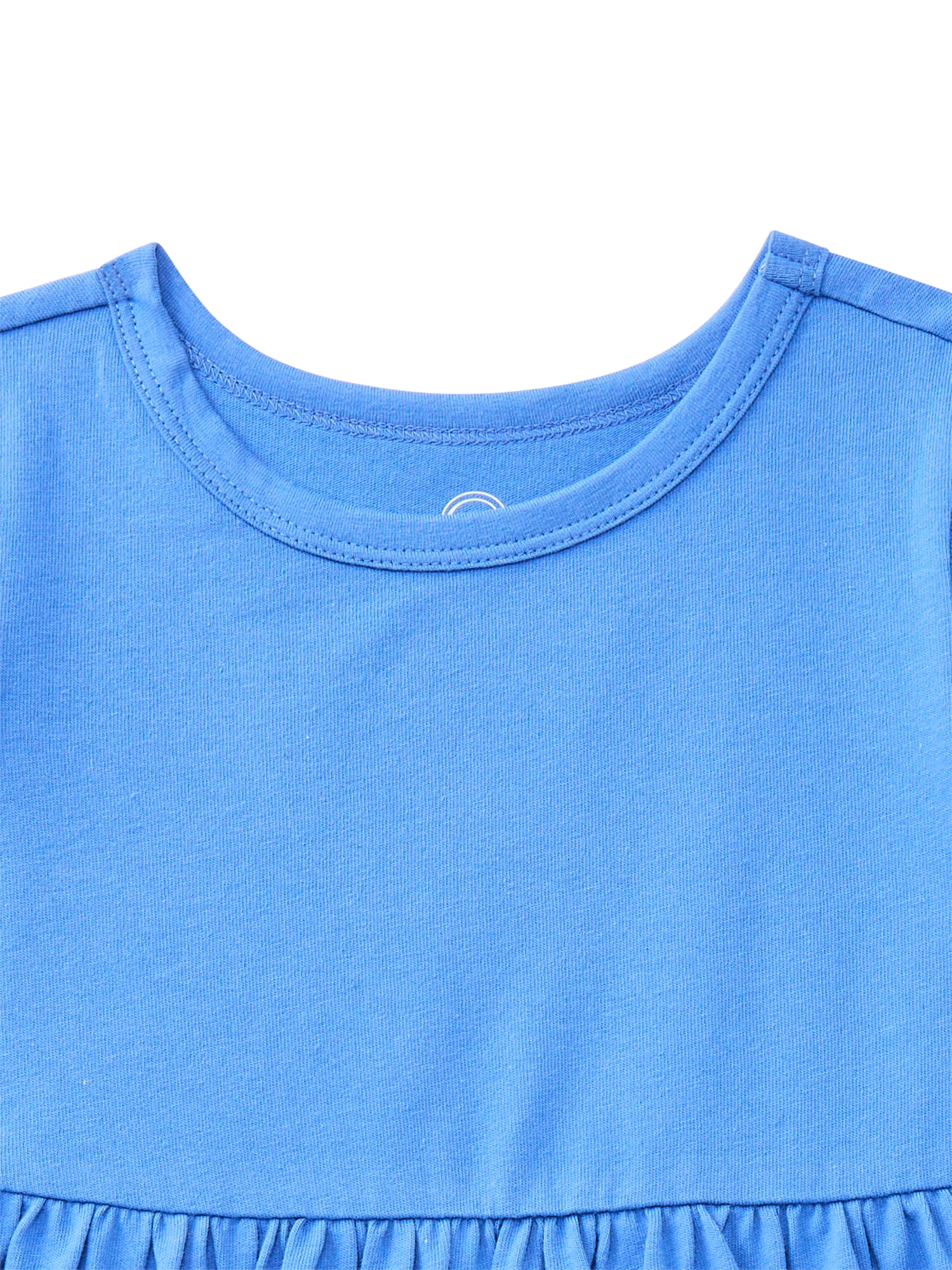 Wonder Nation Toddler Girls Play Dress with Short Sleeves, Sizes 12M-5T