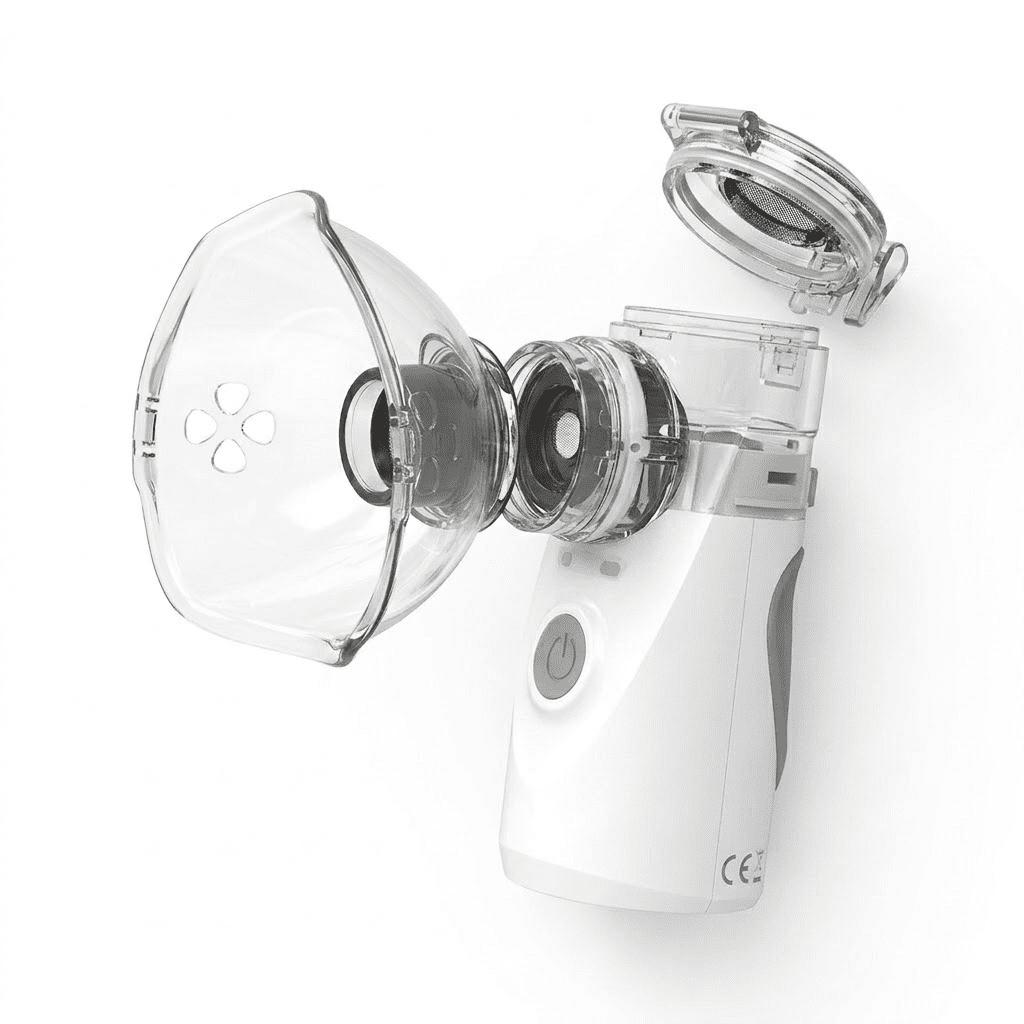 AJZIOJIRO Portable Humidifier for Home Travel 5-Micron Handheld Compressor Quiet Handheld Steam Inhaler
