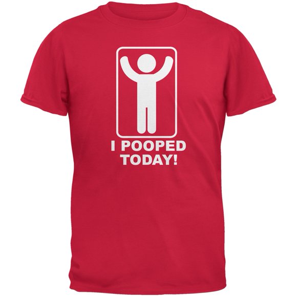 J'ai Fait Caca Aujourd'hui T-Shirt Rouge de Jeunesse