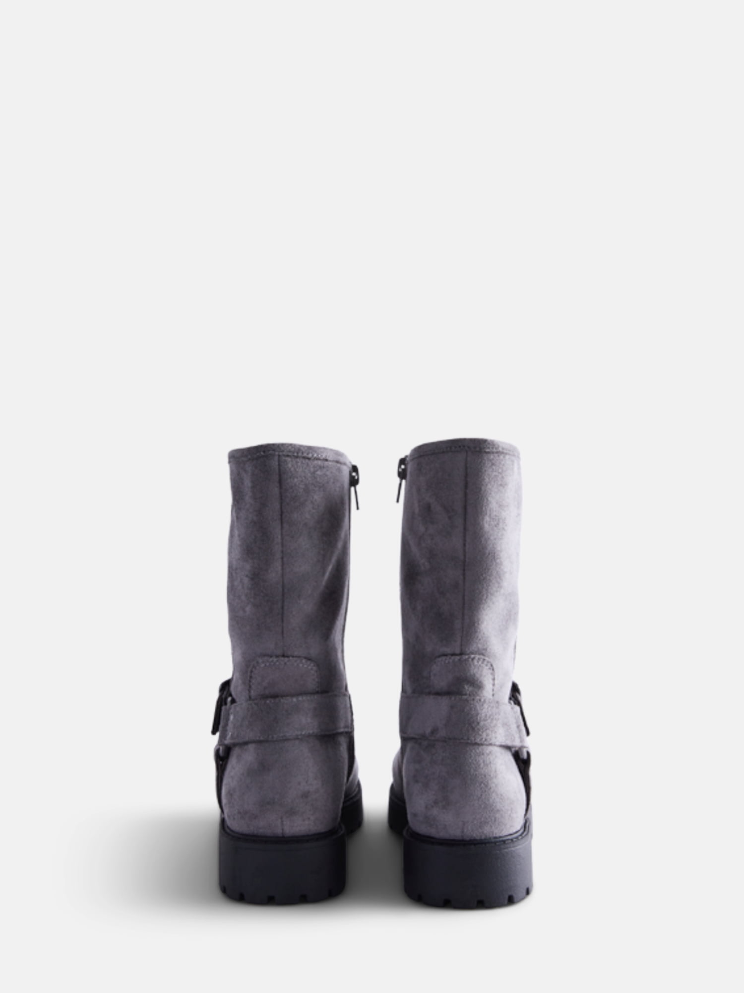 Weekend Academy Girls Faux Suede Moto Boots