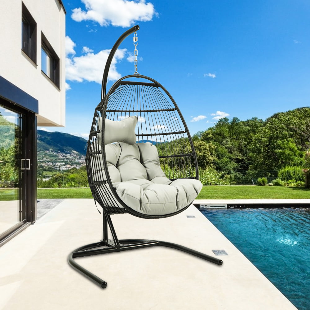 Details about   Hanging Rattan Swing Chair Cover Anti-UV Waterproof Egg Seat Protection Garden 