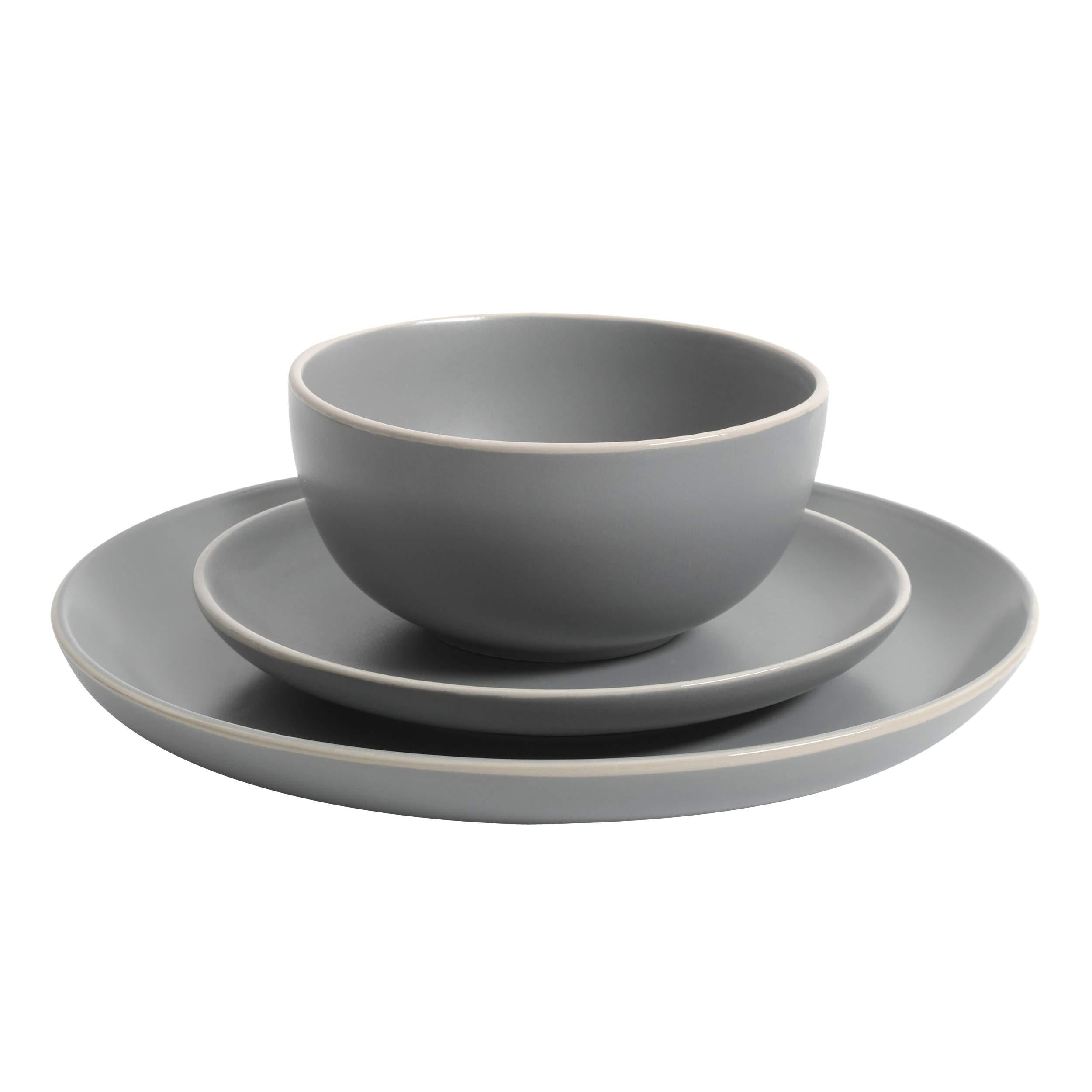 Gibson Home Remi 12pc Dinnerware Set - Gray