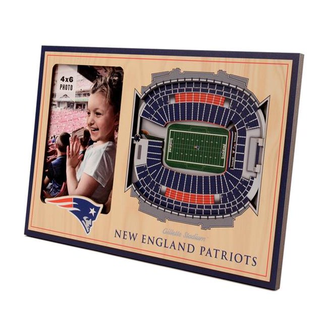 YouTheFan 9024477 NFL New England Patriots 3D StadiumViews Picture Frame - Gillette Stadium