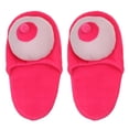 thumbnail image 2 of Pantuflas de peluche con forma de pecho para despedida de soltero, 2 of 9