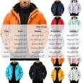 thumbnail image 3 of Jerdar Men's 3-in-1 Waterproof Windproof Hooded Jacket, Detachable Fleece Liner Outdoor Shell Coat, Polyester Blend Multi Zip Pocket Hiking Outerwear, 3 of 7