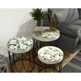 thumbnail image 5 of Spring Watercolor Magnolia Accent Table | Farmhouse Round End Table, 5 of 9