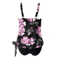 thumbnail image 7 of Tnhcen Women's Adjustable Straps Printed Tankini Swimsuit Set with Built - in Bra No Underwire 100% Polyester Swimwear, S - 2XL, 7 of 7