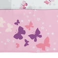 Bedtime Originals Butterfly Kisses Pink/Purple 3Piece Baby Crib Bedding Set