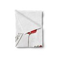 thumbnail image 2 of High Heels Soft Flannel Fleece Blanket, Fashion Typography Woman Legs Minimalist Style Simplistic Drawing, Cozy Plush for Indoor and Outdoor Use, 70" x 90", Scarlet Taupe and White, by Ambesonne, 2 of 5