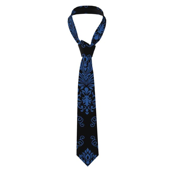 Men's Tie, Checkered Texture Floral Printed Tie Fashionable Wedding Party Best Man Suit Tie Work Tie Male Birthday Gift