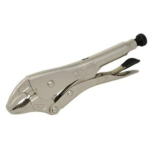 Pinza de presión Surtek 115082 Quijada curva 10 Pulgadas