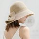 thumbnail image 4 of Sombrero de ala ancha para mujer, sombrero de Playa Grande, sombrero de paja de Panamá, protección UV, plegable, protección solar, vacaciones, deporte al aire libre, 4 of 4