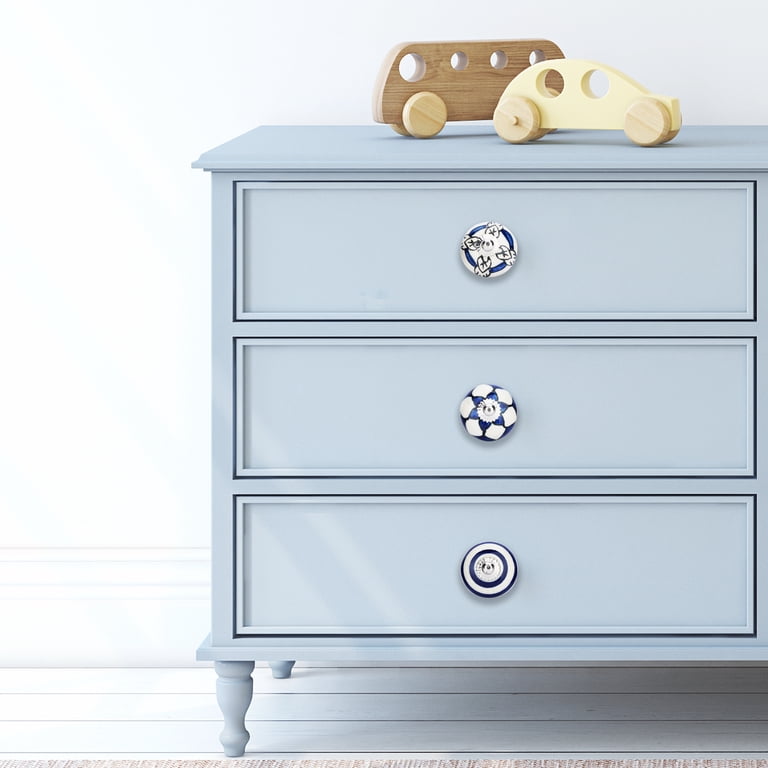 Ajuny Set of 20 Handcrafted Ceramic Knobs, Blue and White, for Cabinets and Drawers - Walmart.com Ajuny Set of 20 Handcrafted Ceramic Knobs, Blue and White, for Cabinets and Drawers - Walmart.com