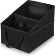 thumbnail image 1 of Car organizer for front and back seats, seat storage bag black, 1 of 5