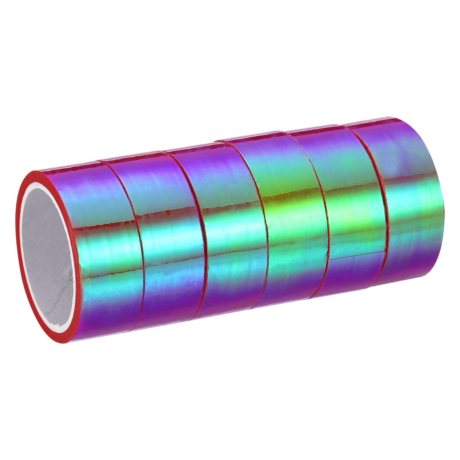 Uxcell 15mmx5m Holographic Tape Adhesive Metallic Foil Masking Sticker