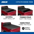 thumbnail image 5 of Tonno Pro | Lo Roll, Soft Roll-up Truck Bed Tonneau Cover | LR-5020 | Fits 2005 - 2015 Toyota Tacoma 5' Bed (60.3"), 5 of 6