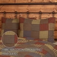 thumbnail image 3 of VHC Brands Ridge Patchwork Cotton Rustic Bedding Standard Sham, Cedar Green, 3 of 6