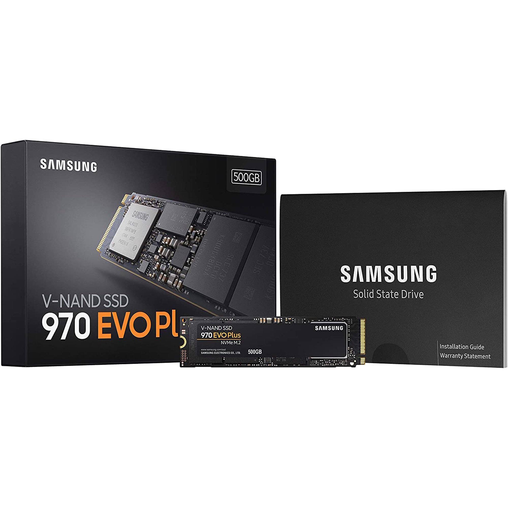 Samsung MZ-V7S500 （M.2 PCI-E SSD 500GB） 970 EVO Plus NVMe™ M.2 SSD 500GB | MZ-V7S500BW | Samsung TR
