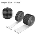 thumbnail image 2 of Unique Bargains 2 Roll 1 Yard 13.5/27mm Self Adhesive Crystal Rhinestone Ribbon for Crafts Project, Black, 2 of 5
