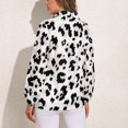 thumbnail image 2 of White Leopard Long Sleeve Blouse Woman Streetwear Casual Shirts Summer Oversize Woman Streetwear Clothing Birthday Present, 2 of 7