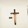 thumbnail image 6 of CxhicLuv Catholic Wall Crucifix, 10×6 Inch, Handcrafted Detail, Religious Symbol, Great for Home Altars, Churches, Durable Material, Suitable for Catholics, Religious Gift Recipients, 6 of 8